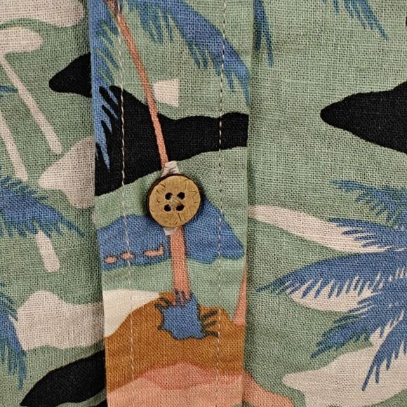 Rails Carson Hawaiian Shirt Mens Size 2X Camo Tropical Aloha Short Sleeves NWT - Picture 6 of 11